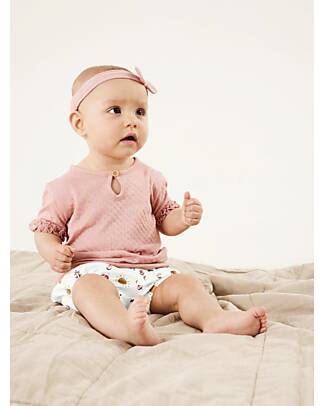 Name it Shorts - Summer Pattern - Bright White - Organic Cotton Shorts