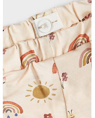 Name it Shorts - Summer Pattern - Créme De Peche - Organic Cotton Shorts