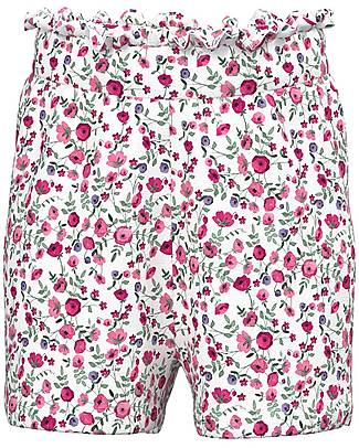 Name it Shorts with Elastic Waist - Bright White - Organic Cotton Shorts