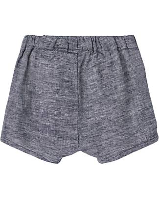 Name it Shorts With Pockets - Dark Sapphire - Linen and Cotton Shorts