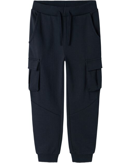 Name it Side Pocket Sweatpants - Dark Sapphire - Cotton Trousers
