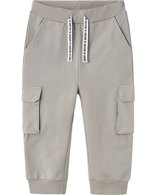 Name it Side Pocket Sweatpants - Wild Dove - Cotton Trousers