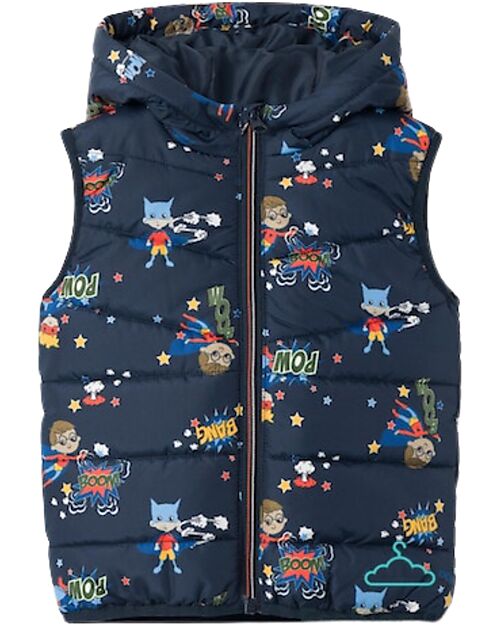 Name it Sleeveless gilet - Hood Hero - Bang Print - Hooded Down Jacket