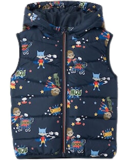Name it Sleeveless gilet - Hood Hero - Bang Print - Hooded Down Jacket