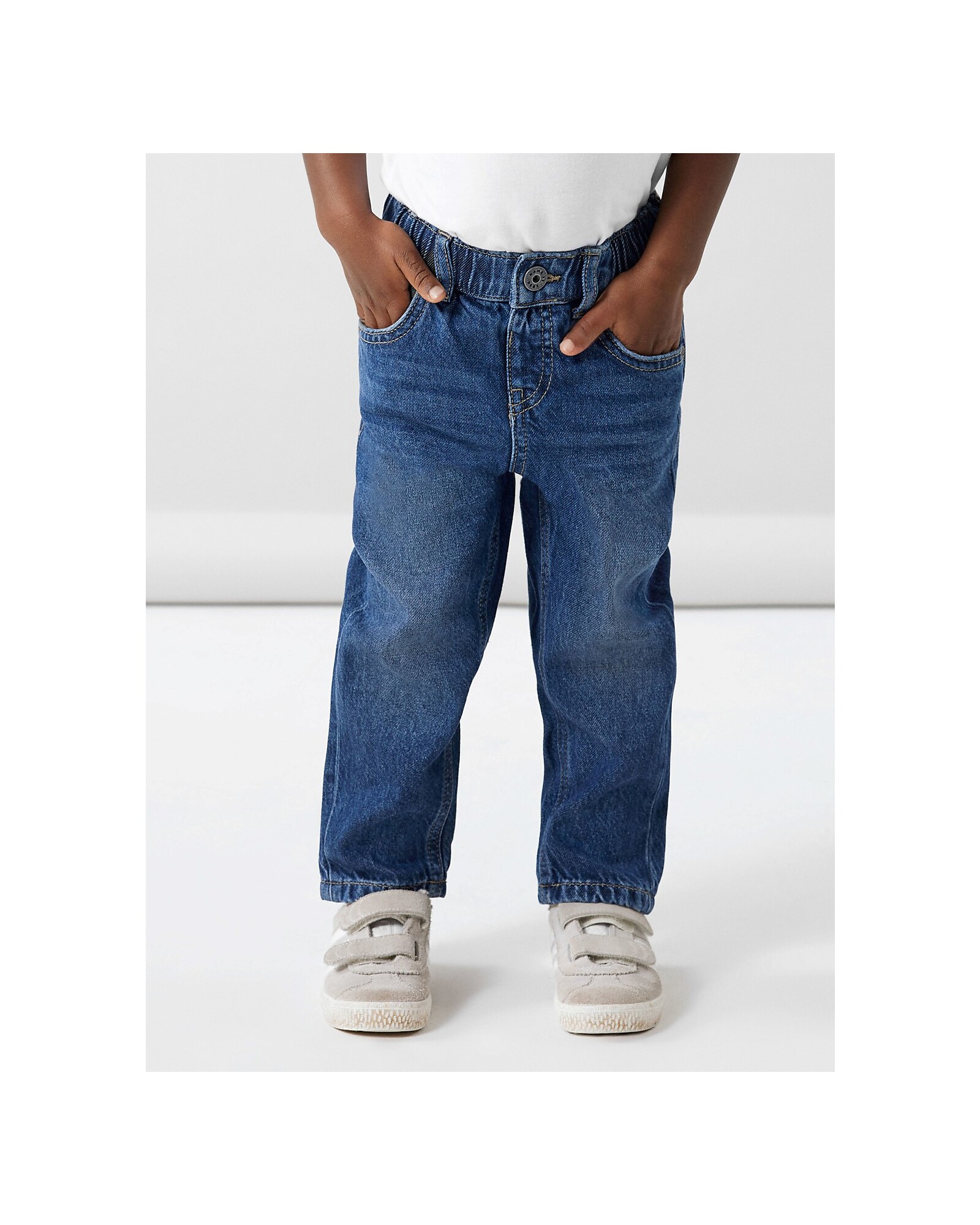 Meenemen Gelijk Grappig Name it Slim Fit Jeans - Dark Blue Denim - Elasticated Waist unisex  (bambini)