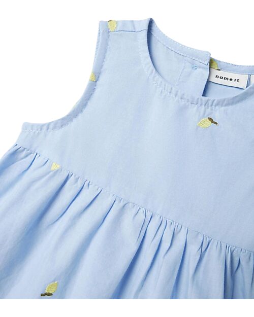 Name it Spencer Dress - Round Neck - Serenity - 100% Organic Cotton Dresses_