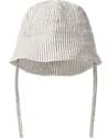 Name it Summer Hat - Dark Sapphire - Stripes - with Drawstring - Cotton Sunhats