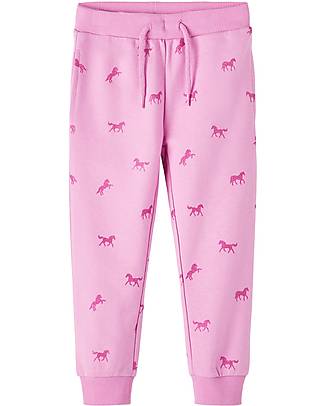 Name it Sweatpants - Cyclamen - Adjustable Waist - Cotton Trousers