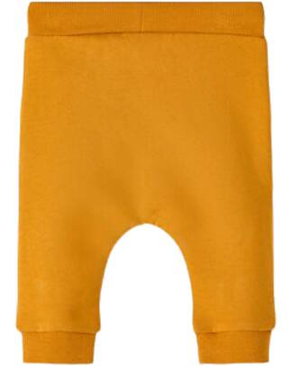 Name it Sweatpants - Inca Gold - with Fox Print - 95% Organic Cotton Trousers