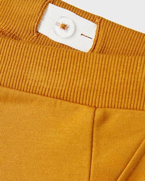 Name it Sweatpants - Inca Gold - with Fox Print - 95% Organic Cotton Trousers