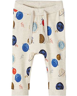 Name it Sweatpants - Peyote Melange - with Drawstring - Organic Cotton Trousers