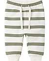 Name it Sweatpants - Stripes - Tea and White - Organic Cotton Trousers