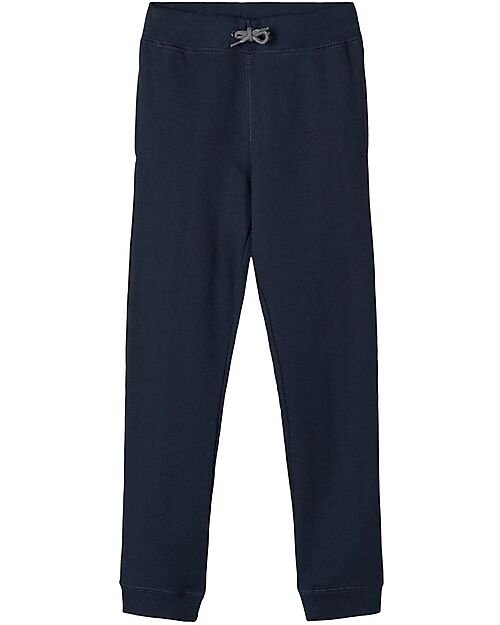 Name it Sweatpants with Adjustable Waist - Dark Sapphire - Organic Cotton Trousers
