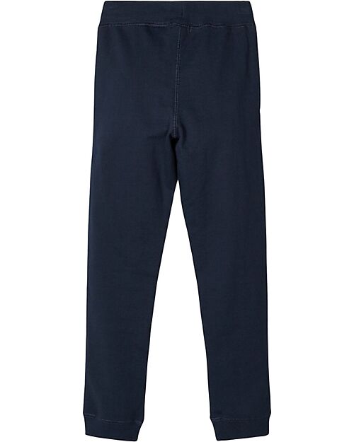 Name it Sweatpants with Adjustable Waist - Dark Sapphire - Organic Cotton Trousers