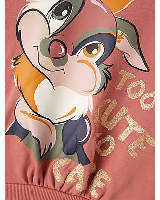 Name it Sweatshirt Bambi with Print - Rose - Organic Cotton Sweatshirts