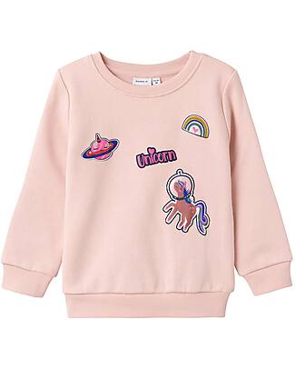 Name it Sweatshirt - Rose Smoke - with Applique - 100% Cotton Sweatshirts