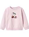 Name it Sweatshirt - Winsome Orchid - Cherry - Organic Cotton Sweatshirts