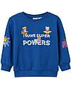Name it Sweatshirt - with Boom Bang Print - True Blue - 100% Cotton Sweatshirts