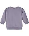 Name it Sweatshirt with Embroidered Print - Lavender Gray - Organic Cotton Sweatshirts