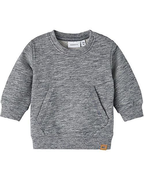 Name it Sweatshirt with Front Pocket - Dark Sapphire - Organic Cotton Sweatshirts