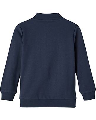 Name it Sweatshirt with Zip - Dark Sapphire - Unicorn - Ribbed Cuffs - Cotton Sweatshirts