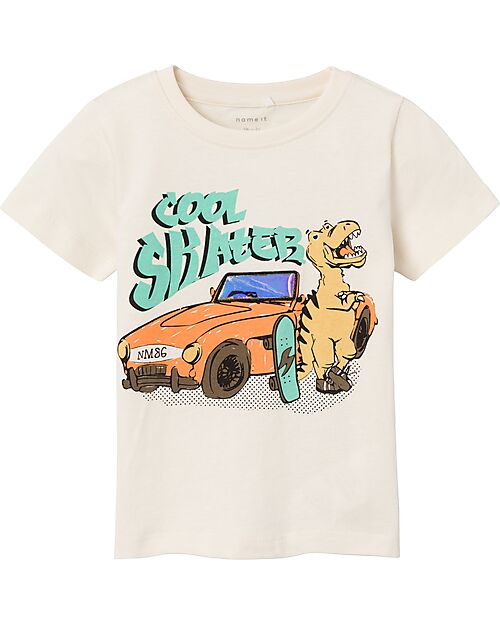 Name it T-Shirt - 3D Details-100%Cotton- Jet Stream T-shirts