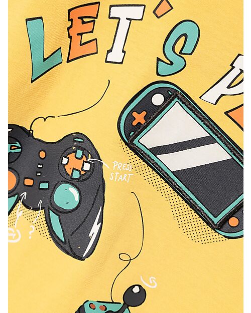 Name it T-Shirt - 3D Details-100%Cotton- Yellow T-shirts