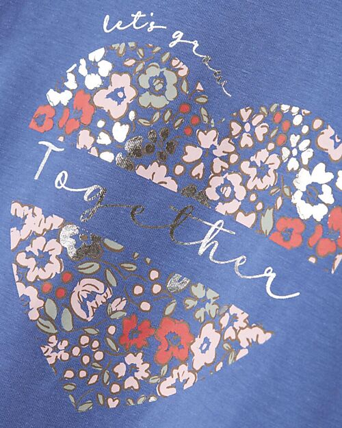 Name it T-Shirt - Blue - Heart - Organic Cotton T-shirts