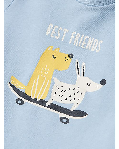 Name it T-Shirt - Chambray Blue - Best Friends - Organic Cotton T-shirts