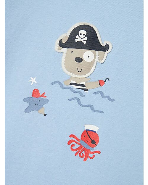 Name it T-shirt - Chambray Blue - Captain Hook - Organic cotton T-shirts