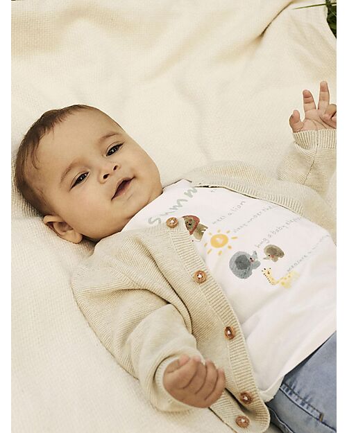 Name it T-Shirt - Cloud Dancer - Animals - Organic Cotton T-shirts