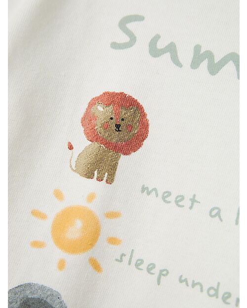 Name it T-Shirt - Cloud Dancer - Animals - Organic Cotton T-shirts