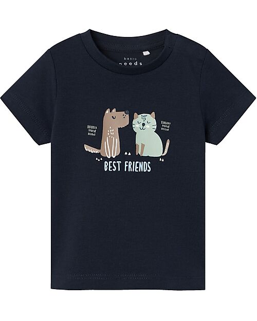Name it T-Shirt - Dark Sapphire - Best Friends - Organic Cotton T-shirts