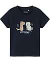 Name it T-Shirt - Dark Sapphire - Best Friends - Organic Cotton T-shirts