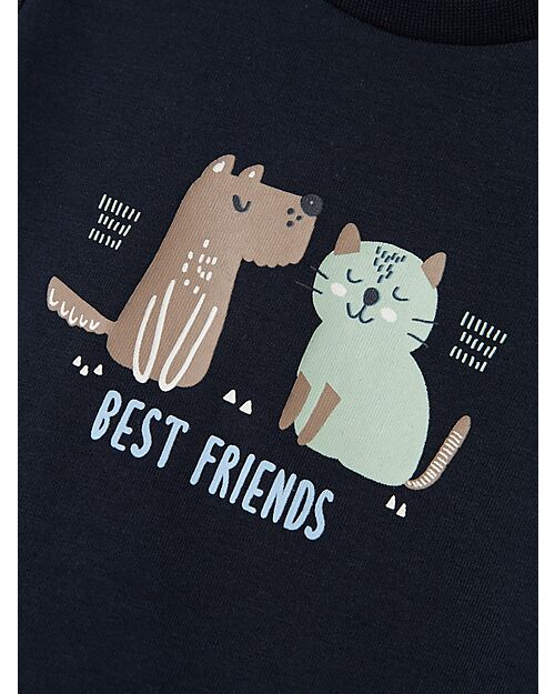 Name it T-Shirt - Dark Sapphire - Best Friends - Organic Cotton T-shirts