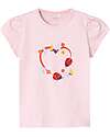 Name it T-Shirt - Lady Bug and Flowers - Jet Stream - Button Closure T-shirts