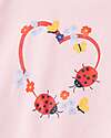 Name it T-Shirt - Lady Bug and Flowers - Jet Stream - Button Closure T-shirts