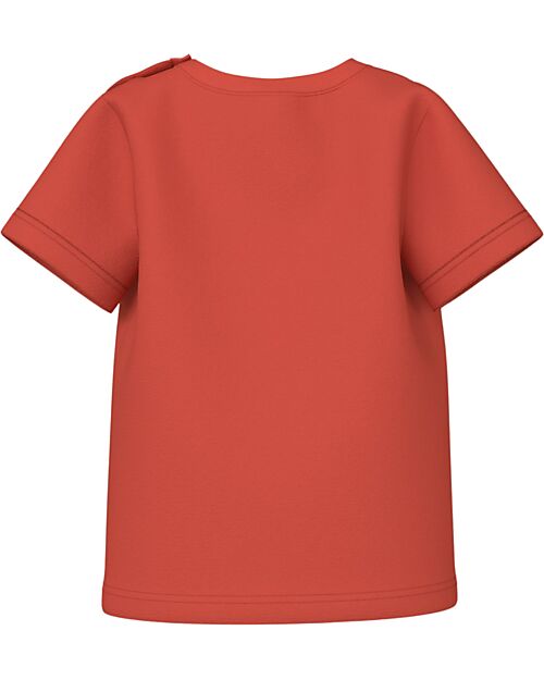 Name it T-Shirt - Paprika - Boat - Organic Cotton T-shirts