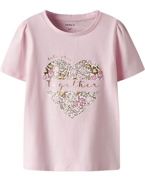 Name it T-Shirt - Pink - Heart - Organic Cotton T-shirts