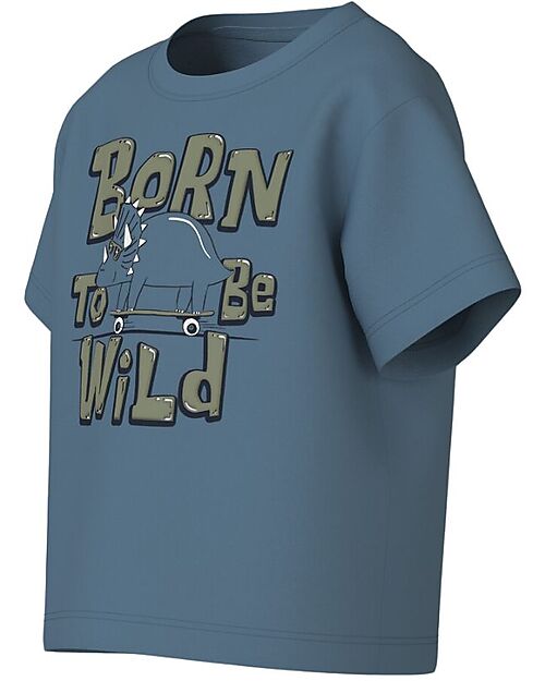 Name it T-Shirt - Provincial Blue - Born to Be Wild - 100% Cotton T-shirts