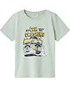 Name it T-Shirt with Car Crushing Print - Silt Green - 100% Cotton T-shirts