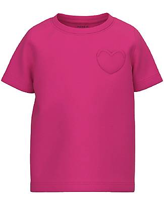 Name it T-Shirt with Chest Pocket - Pink Yarrow - 100% Organic Cotton T-shirts
