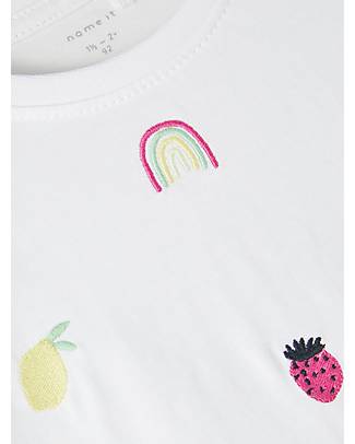 Name it T-Shirt with Fruit - White - 100% Organic Cotton T-shirts