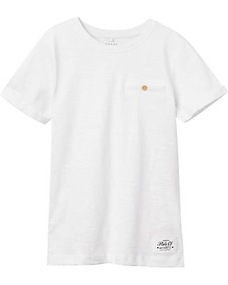 Name it T-Shirt with Pocket - Bright White - 100% Cotton T-shirts