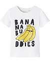 Name it T-Shirt with Print - Banana Buddies - White - Organic Cotton T-shirts