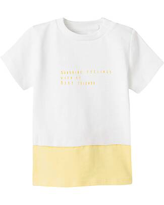 Name it T-Shirt with Print - White and Sundress - Organic Cotton T-shirts