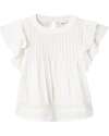 Name it T-Shirt with Ruffle - Jet Stream - 100% Cotton T-shirts