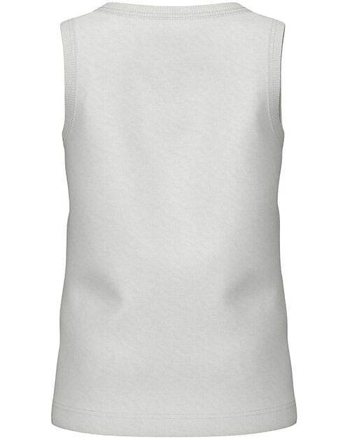 Name it Tank Top - Surfs Up - Bright White - 100% Cotton Tank Tops