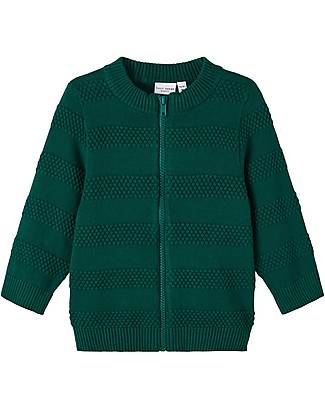 Name it Zip Up Sweater - Forest Biome - 100% Organic Cotton Jumpers