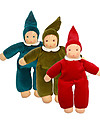 Nanchen Natur Doll with Red Clothes, 30 cm - Safe and Funny! Dolls